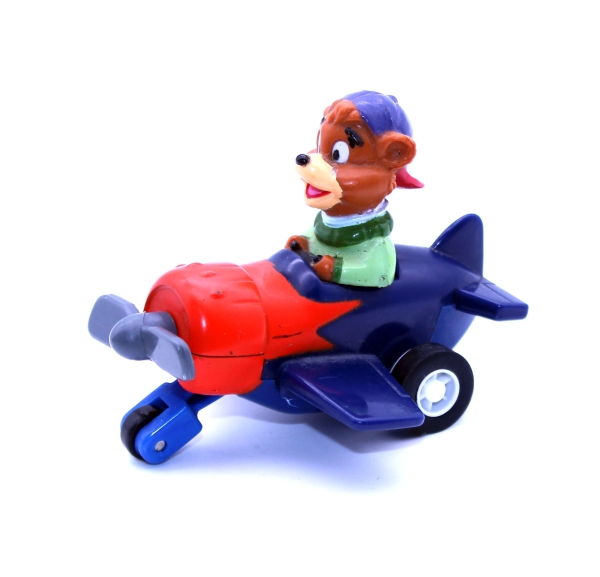 Disney Talespin (Happy Meal Beilage) Kunststoff Figur: Kit Wolkenflitzer im Flugzeug